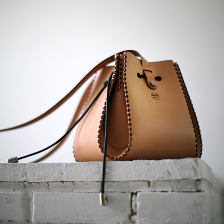 Leather Bucket Bag - DM