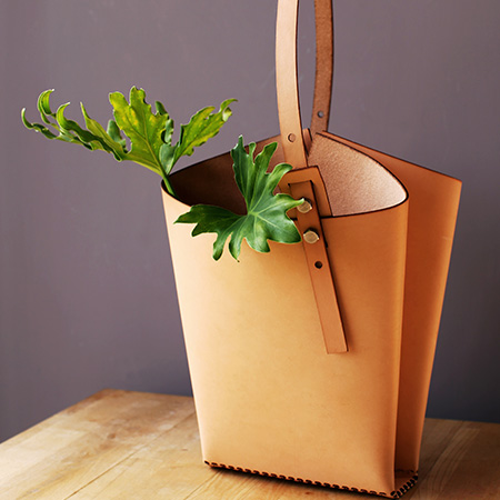 Vegetable Tanned Leather Tote - LS